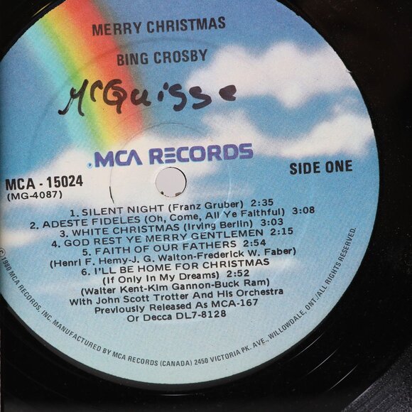 Bing Crosby's Merry Christmas Album Holidays Festive Vinyl Record Music - Picture 5 of 5